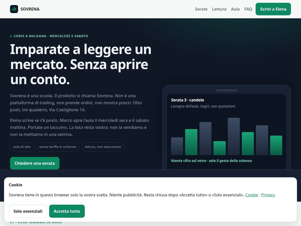Landing-page snapshot of sovrena.info