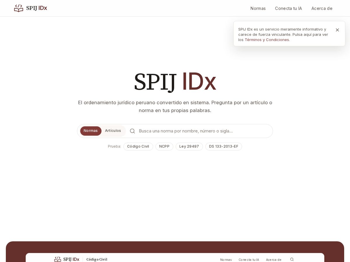 Landing-page snapshot of spij-idx.com