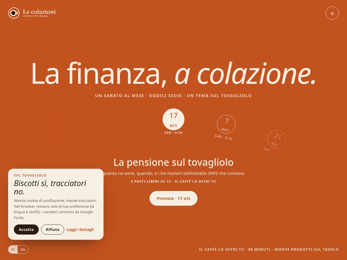 Landing-page snapshot of stefanobini.digital