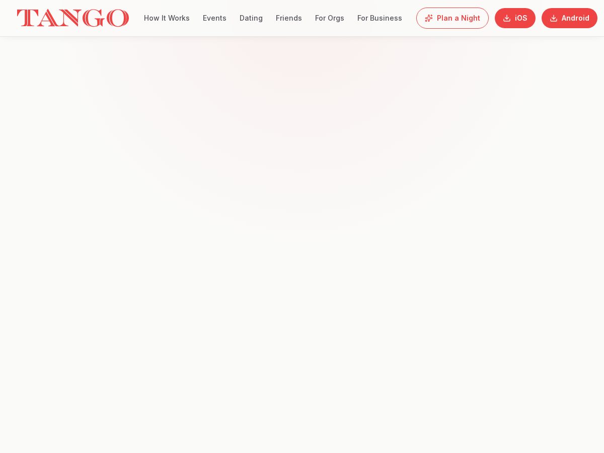 Landing-page snapshot of tangoplans.app