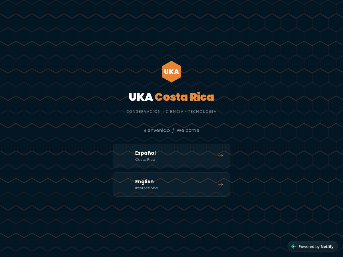 Landing-page snapshot of ukacostarica.com