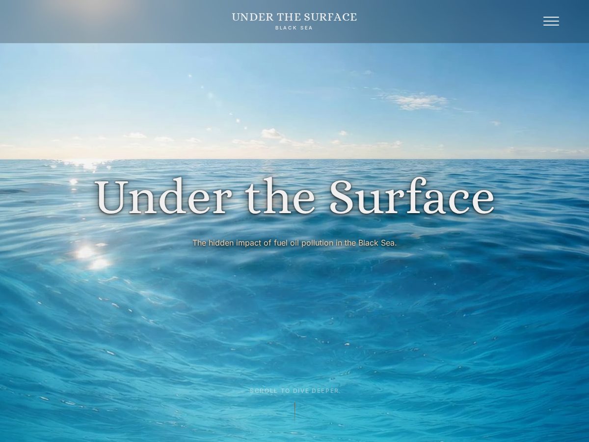 Landing-page snapshot of underthesurface.online