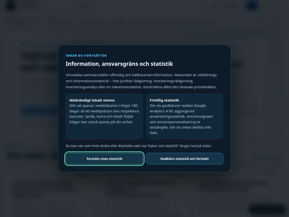 Landing-page snapshot of vinoxdata.pro