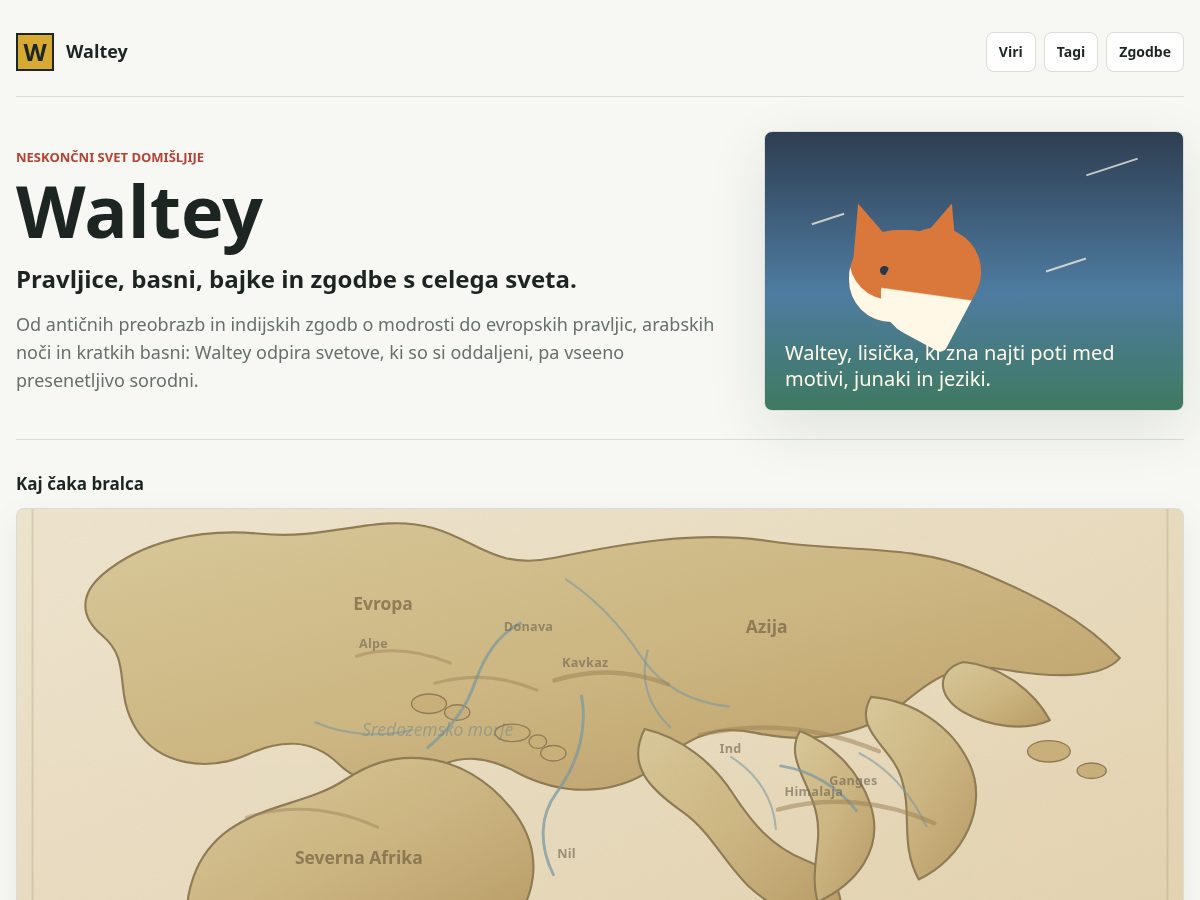 Landing-page snapshot of waltey.com