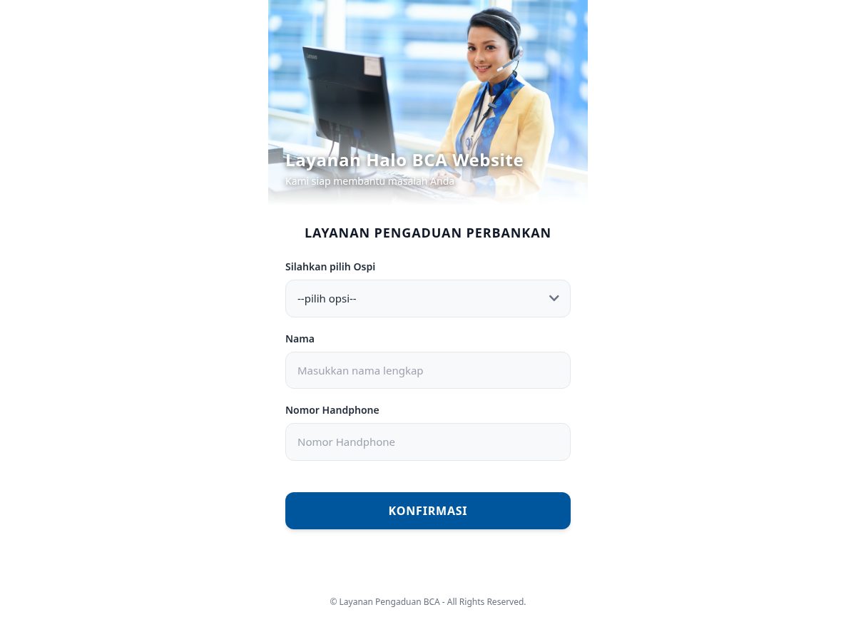 Landing-page snapshot of websitehalobca.com