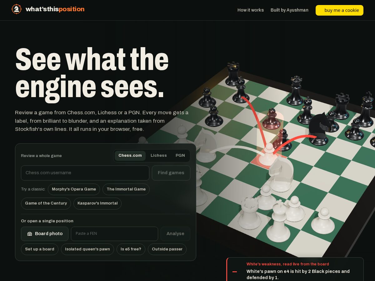 Landing-page snapshot of whatsthisposition.com