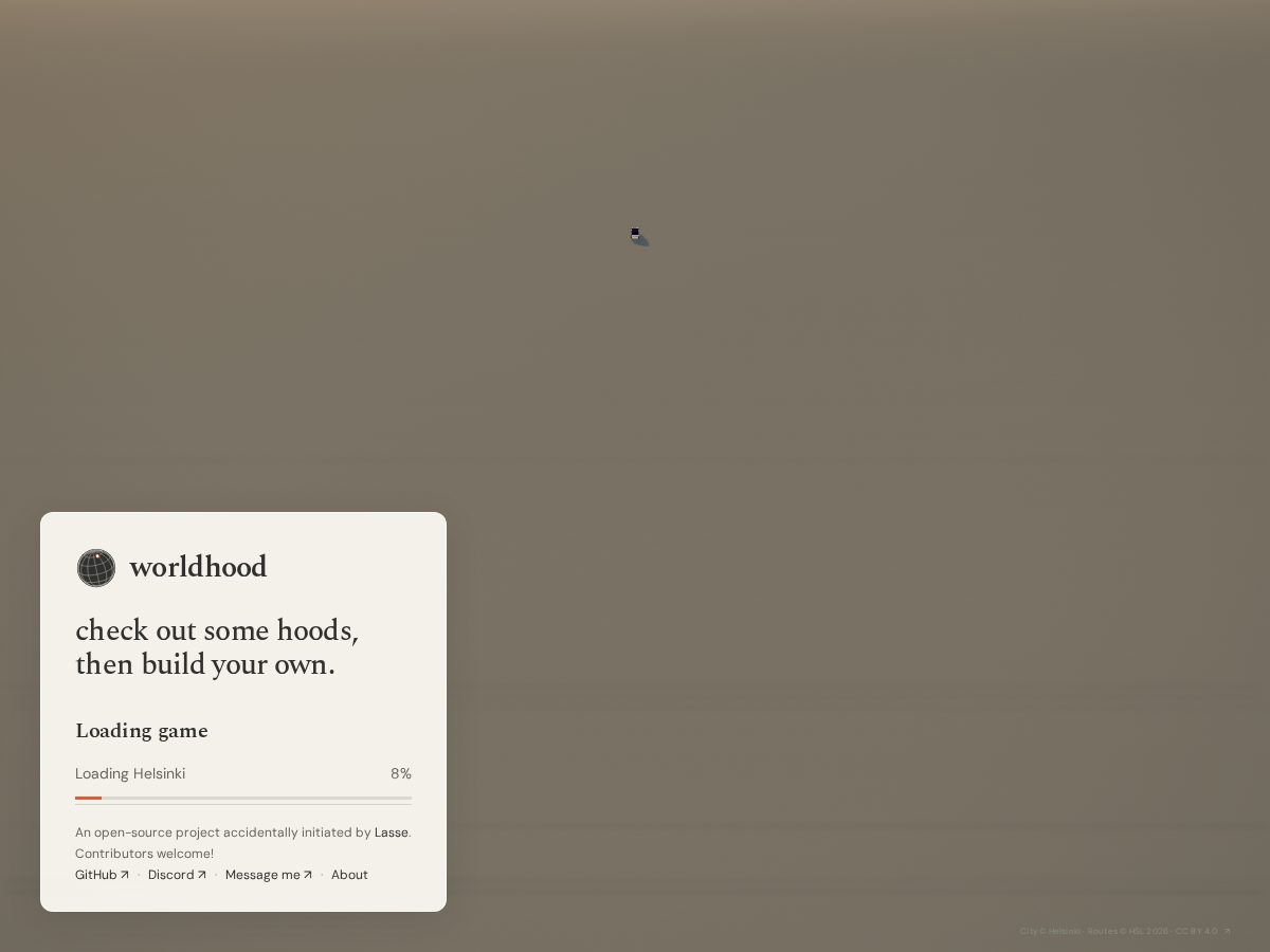 Landing-page snapshot of worldhood.org