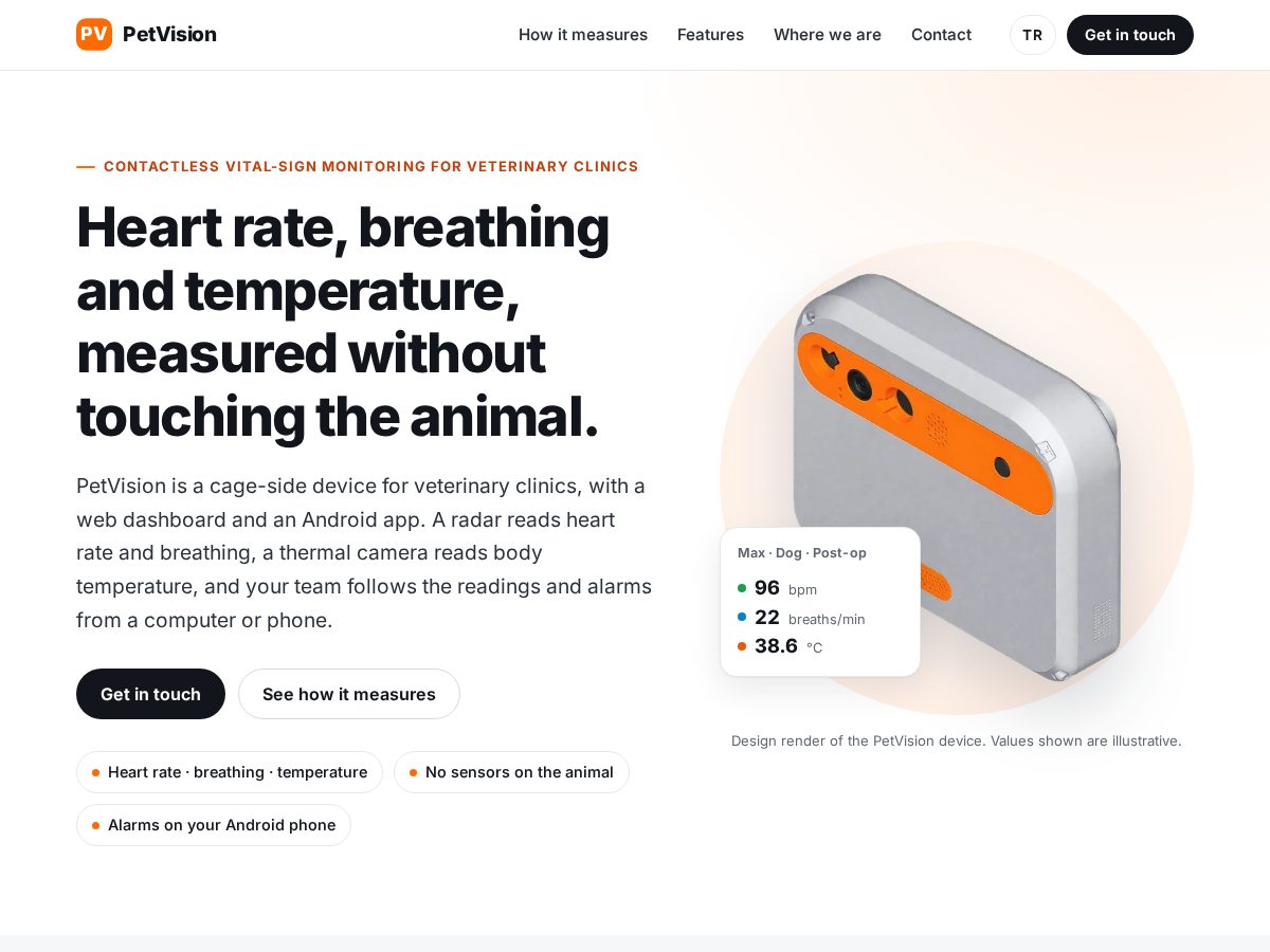 Landing-page snapshot of yourpetvision.com
