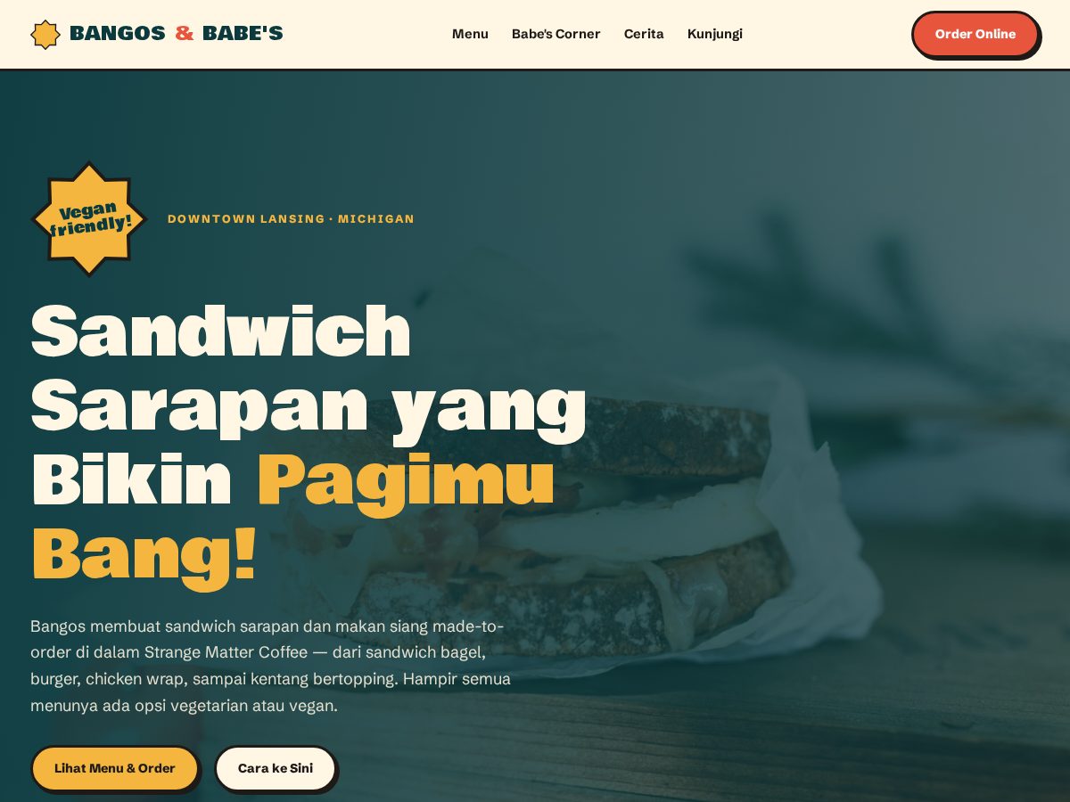 Landing-page snapshot of bangosbangosbangos.com