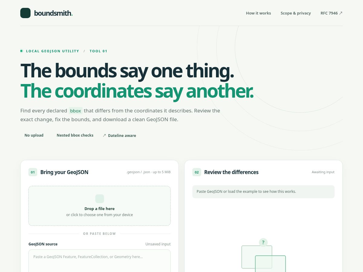 Landing-page snapshot of bboxfixer.com
