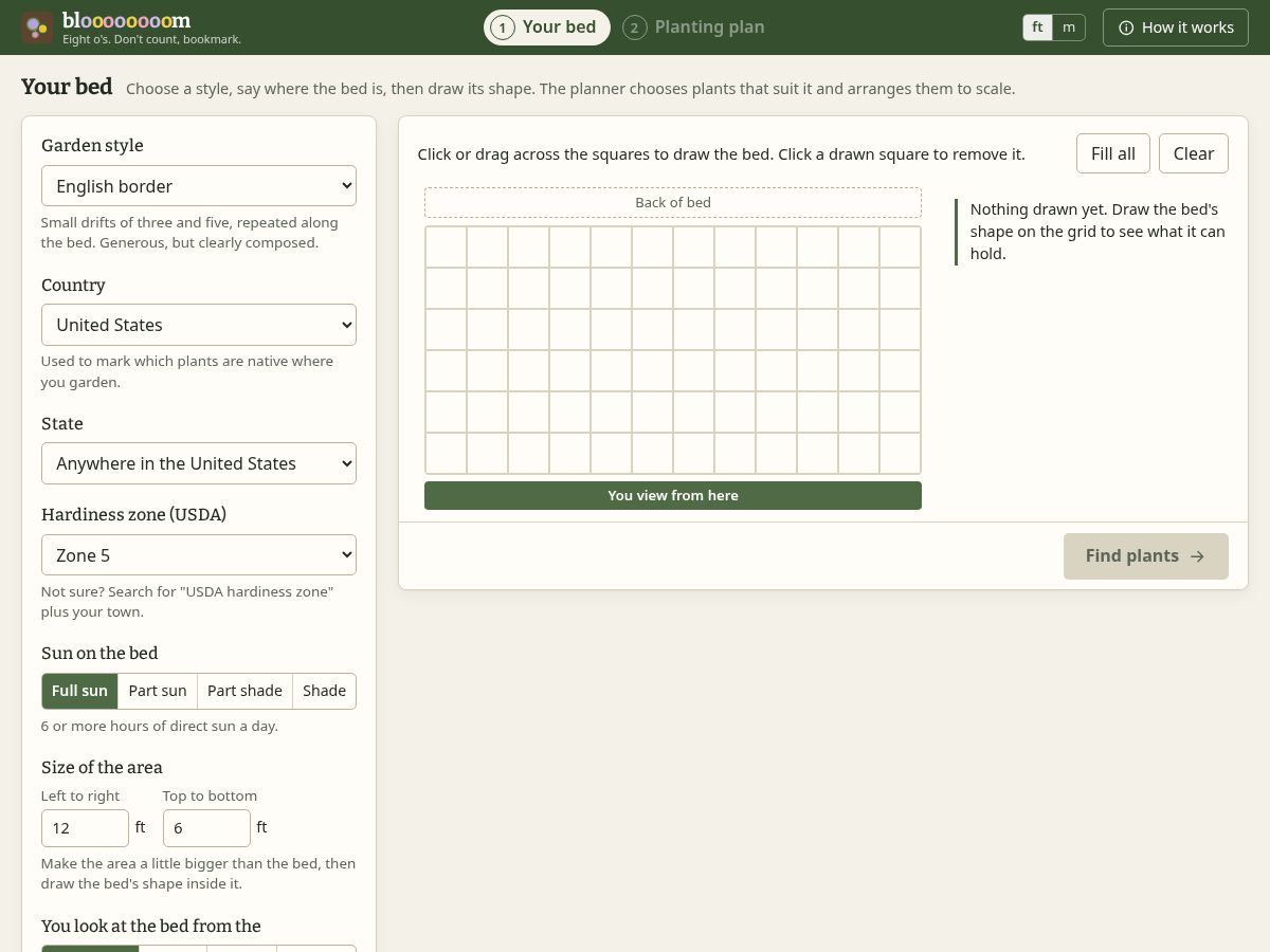 Landing-page snapshot of bloooooooom.com