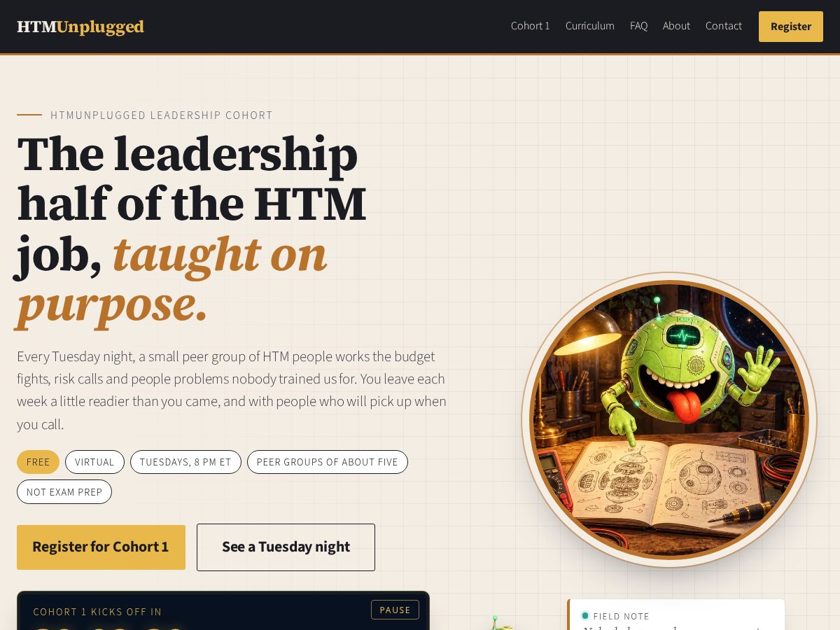 Landing-page snapshot of bmetforlife.com