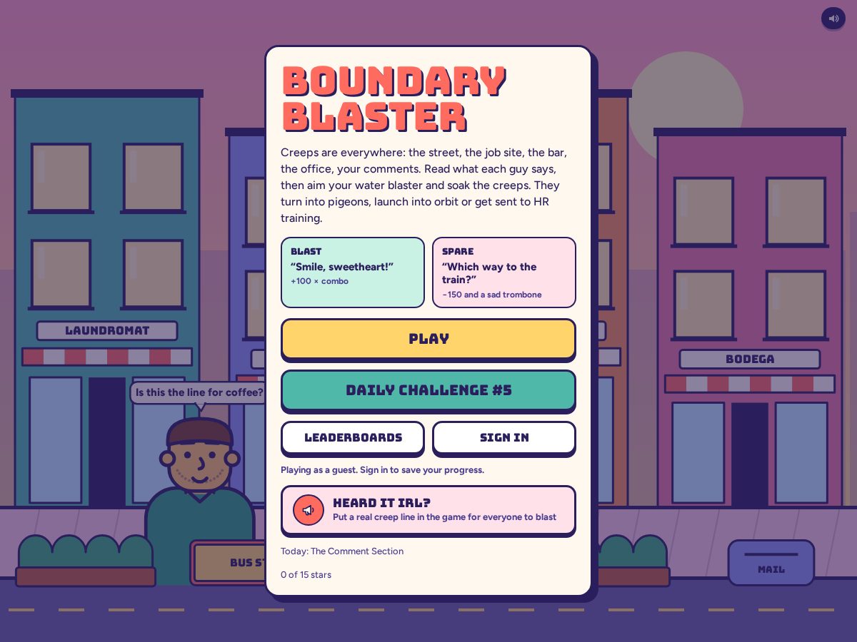 Landing-page snapshot of boundaryblaster.com