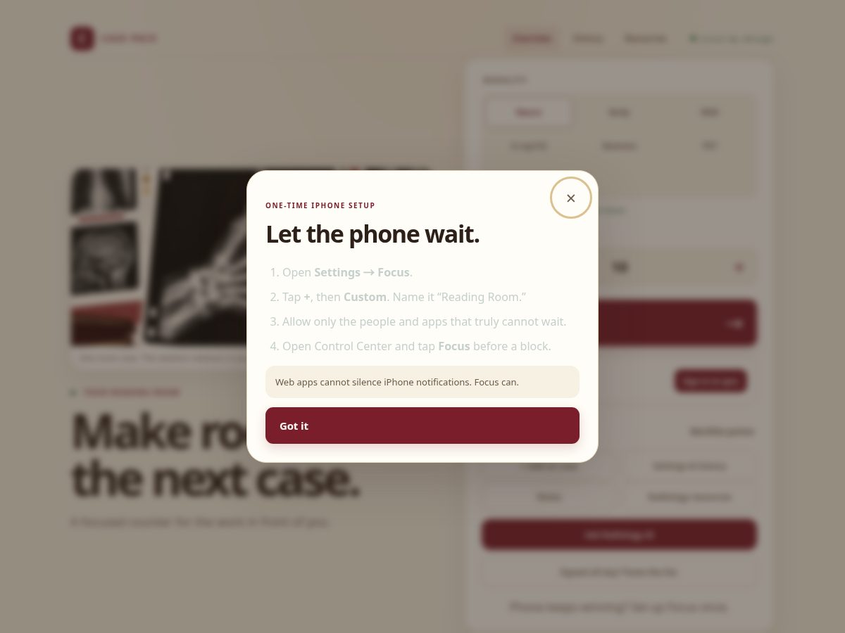 Landing-page snapshot of case-pace.com