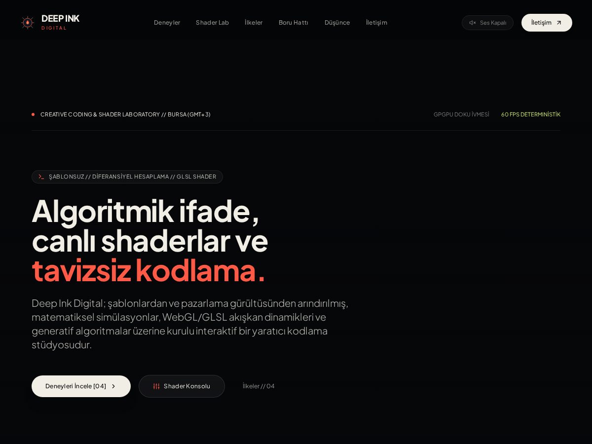 Landing-page snapshot of deepinkdigital.com
