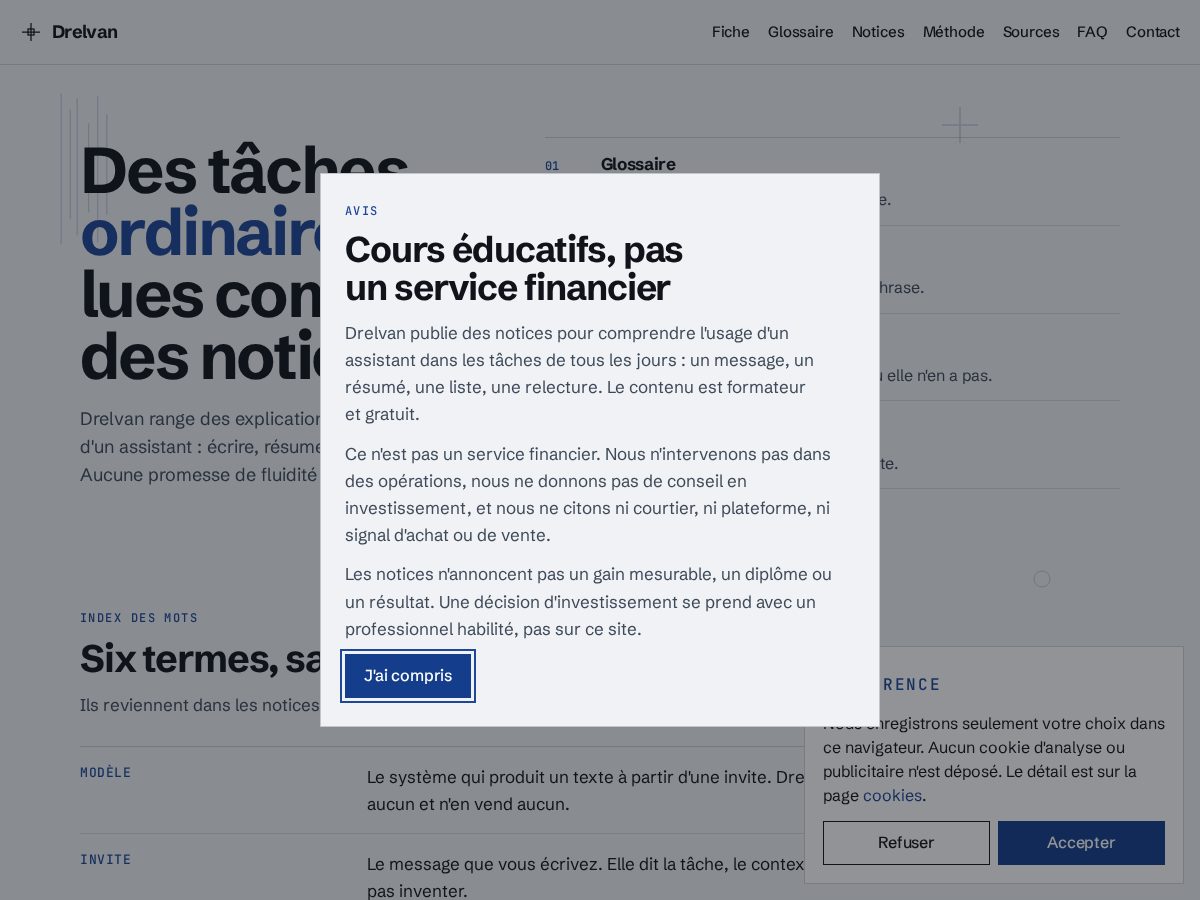 Landing-page snapshot of drelvan.vip