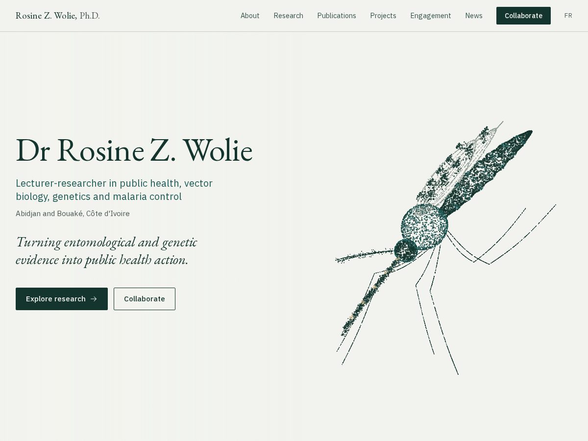 Landing-page snapshot of drrosinezwolie.com