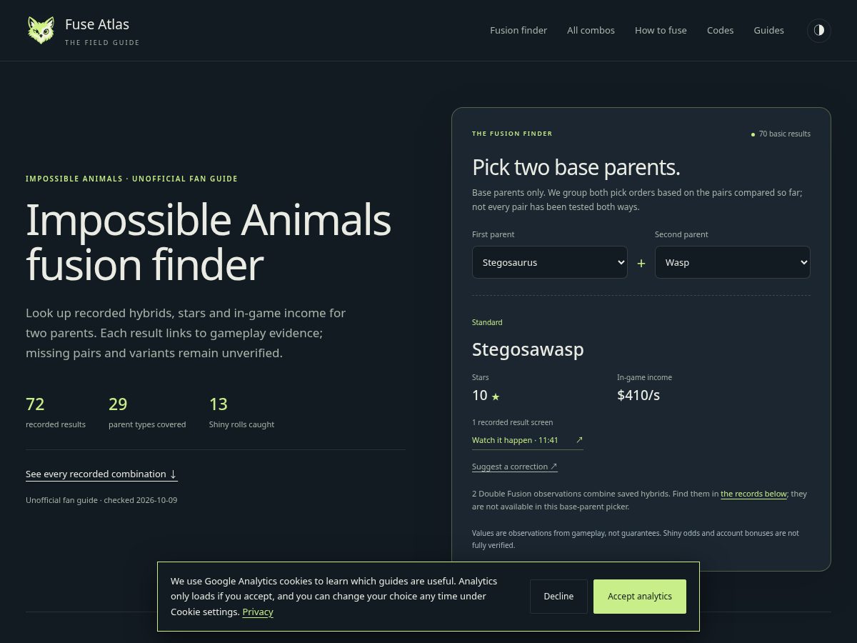 Landing-page snapshot of fuseatlas.com