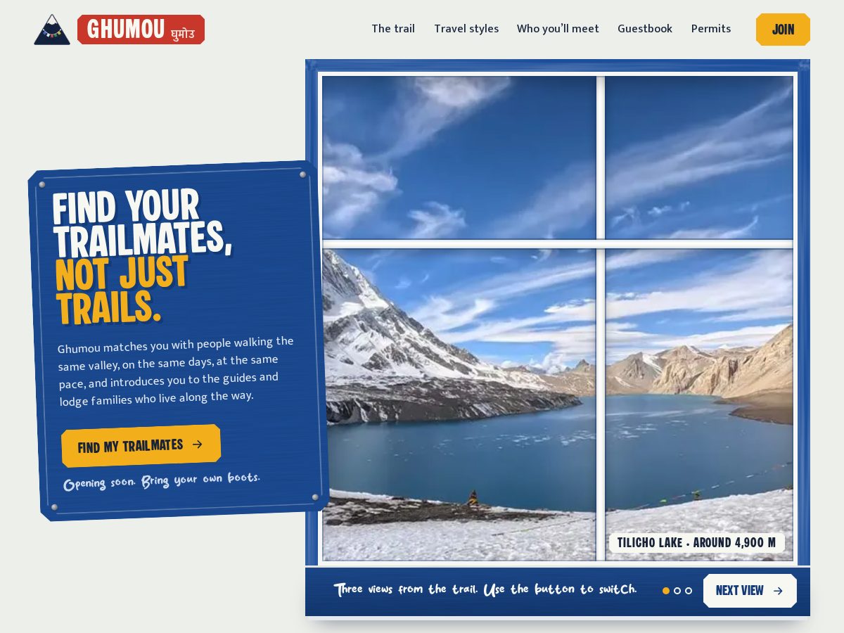 Landing-page snapshot of ghumou.com