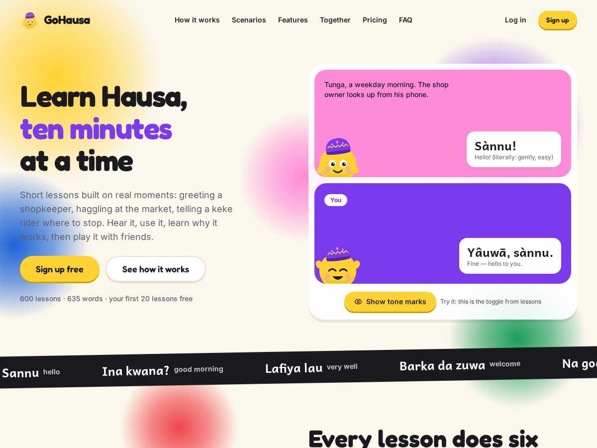 Landing-page snapshot of gohausa.com