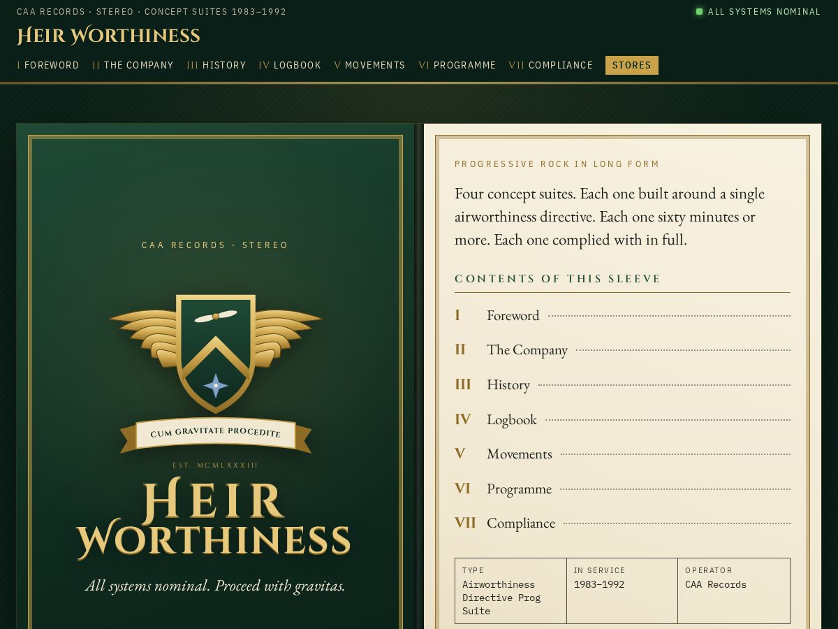 Landing-page snapshot of heirworthiness.com