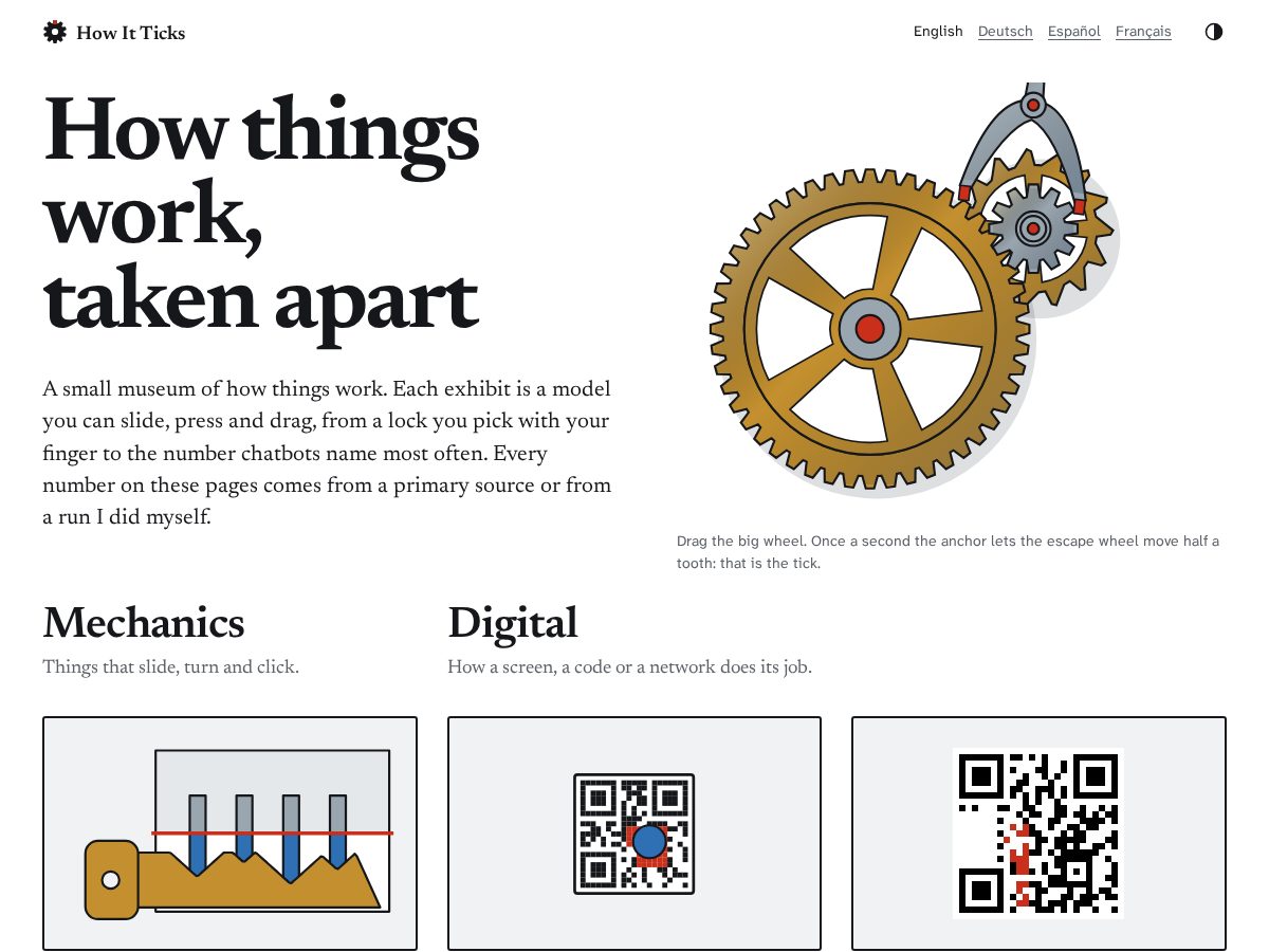 Landing-page snapshot of howitticks.com