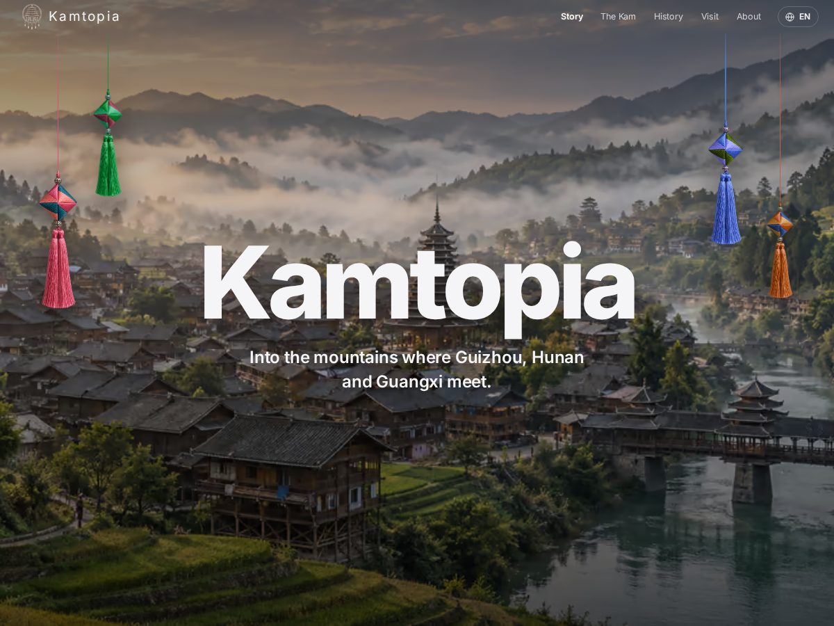 Landing-page snapshot of kamtopia.com