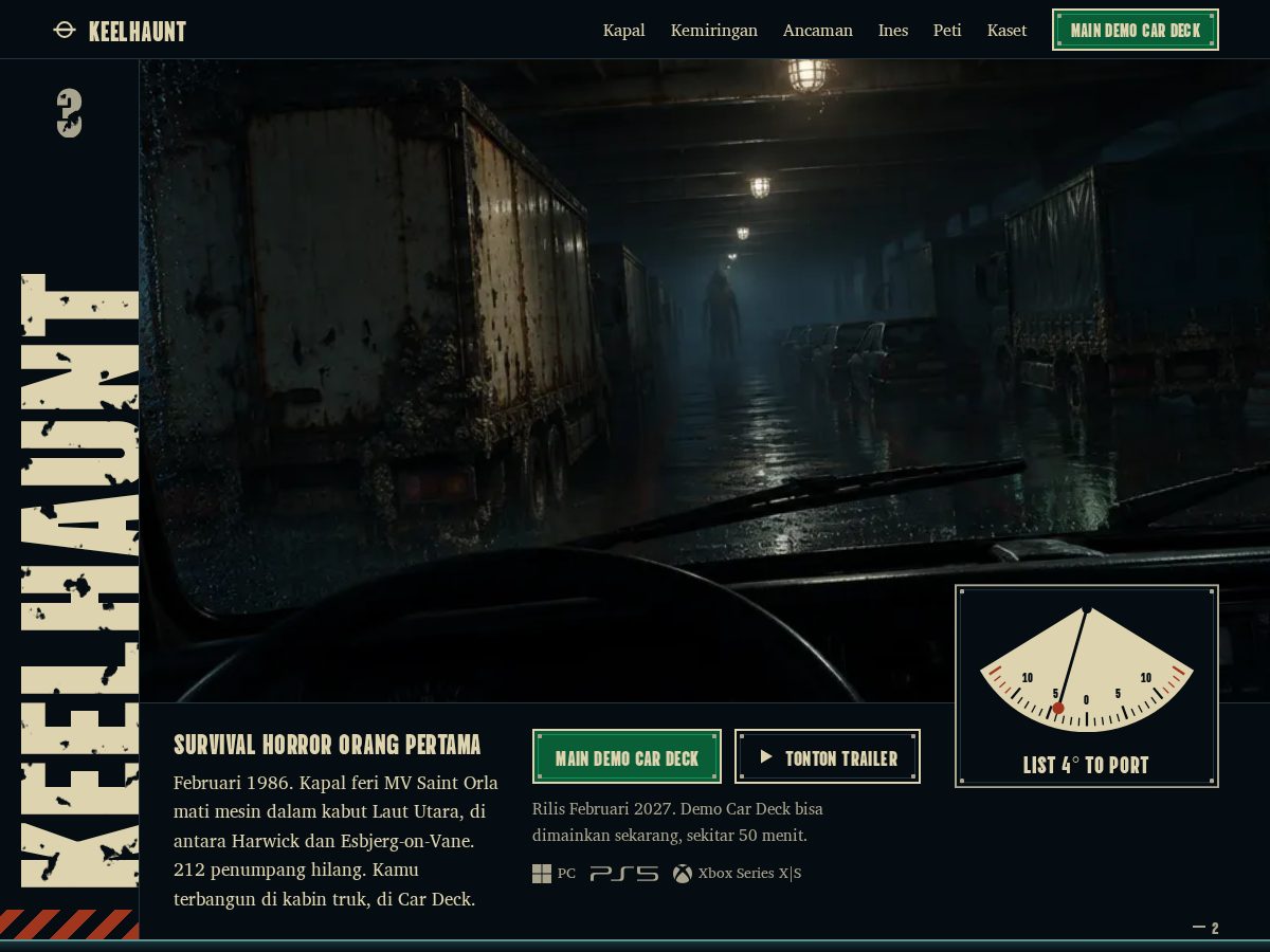 Landing-page snapshot of keelhaunt.com