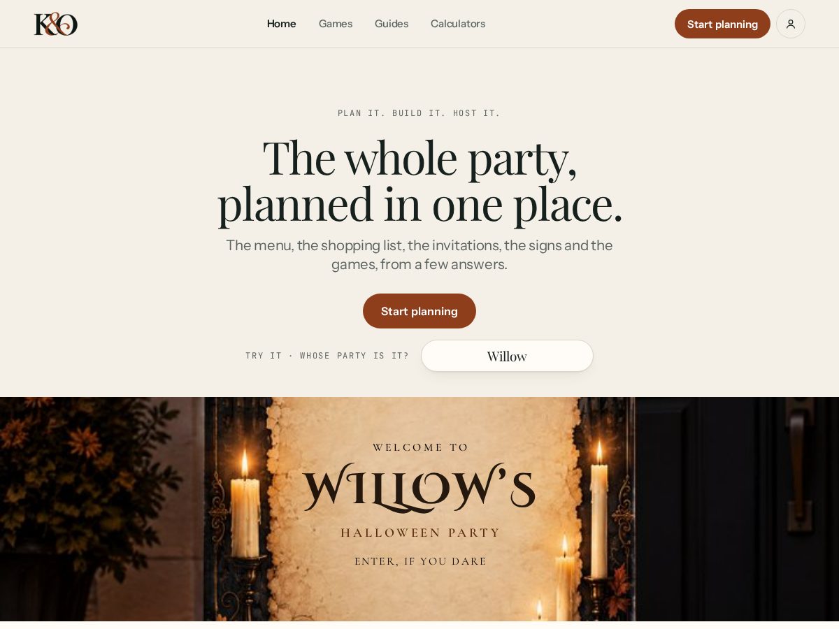 Landing-page snapshot of kitandoccasion.com