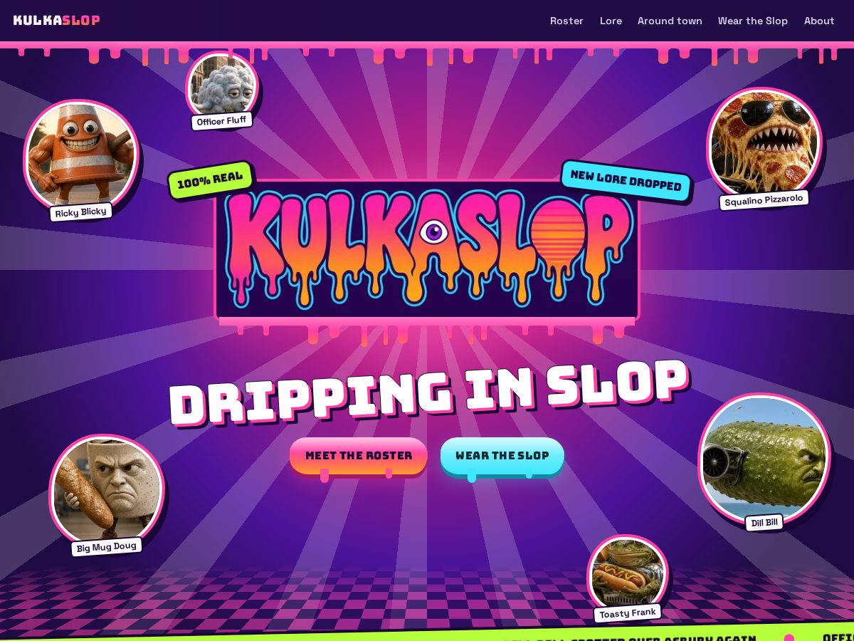 Landing-page snapshot of kulkaslop.com