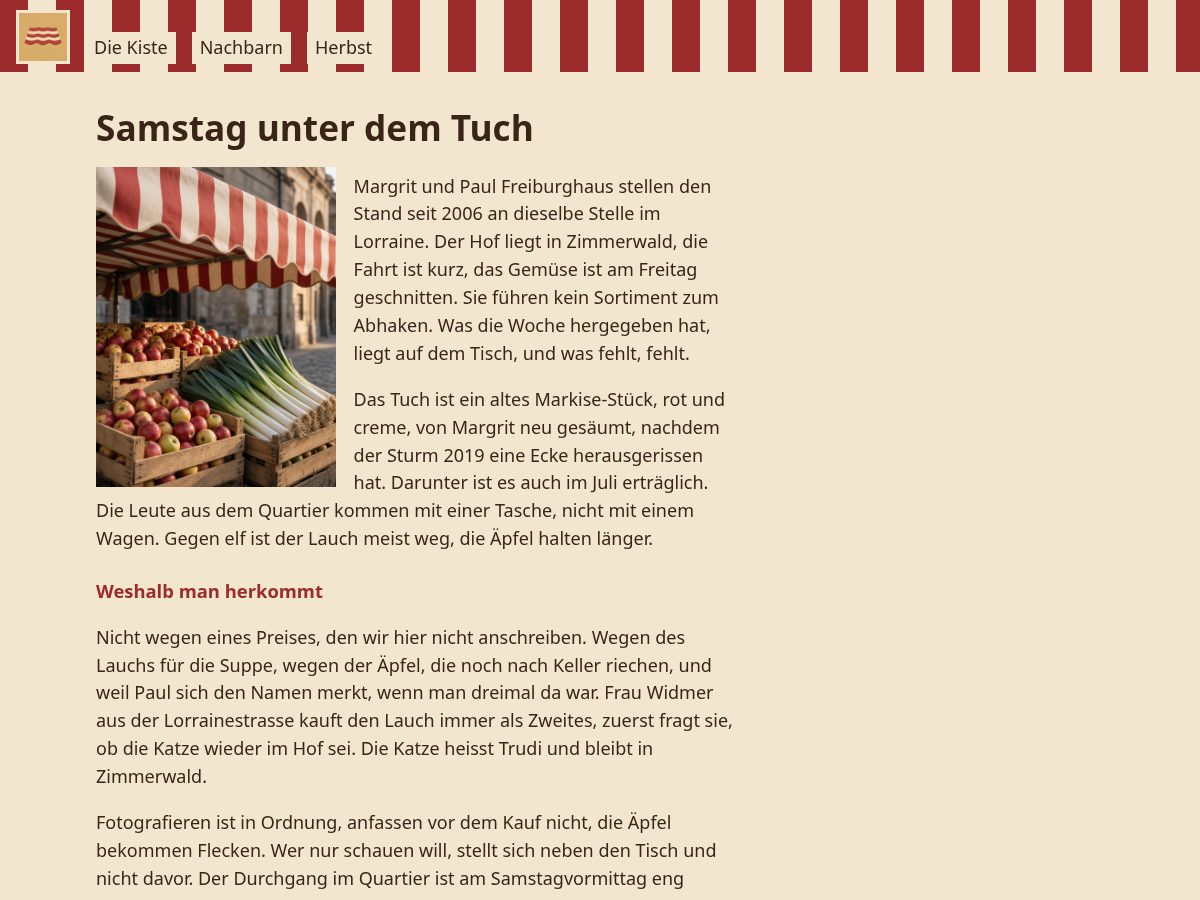 Landing-page snapshot of lorrainemarkt.org