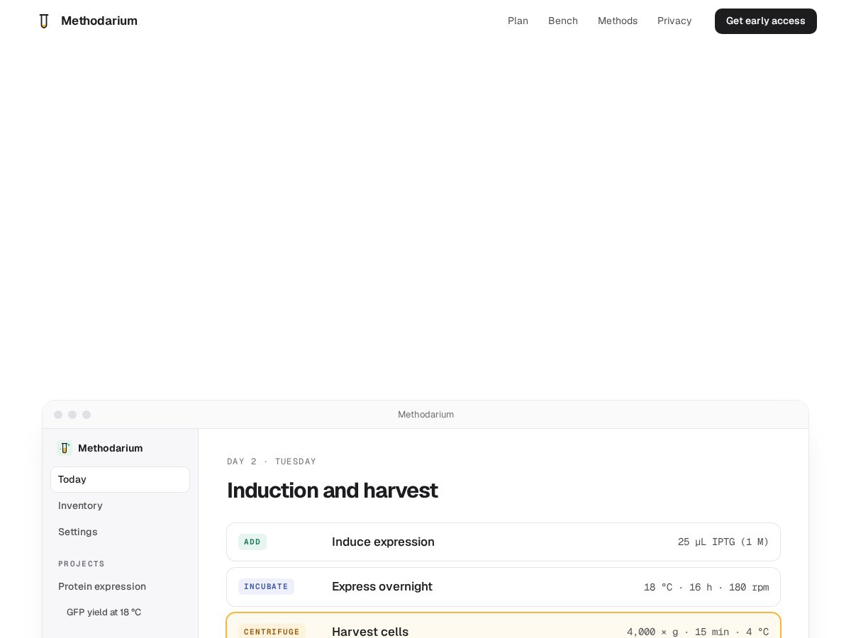 Landing-page snapshot of methodarium.com