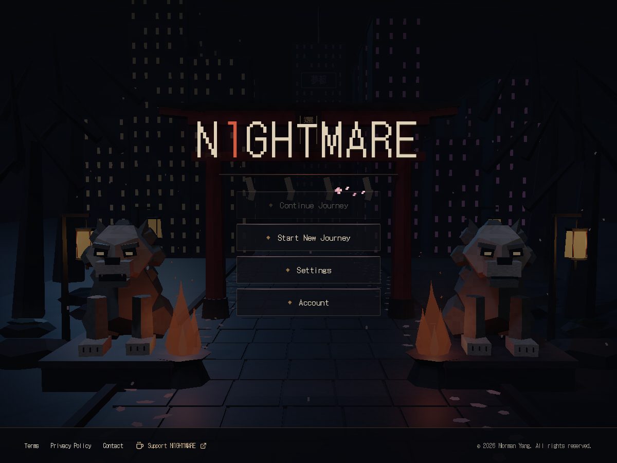 Landing-page snapshot of n1ghtmare.org