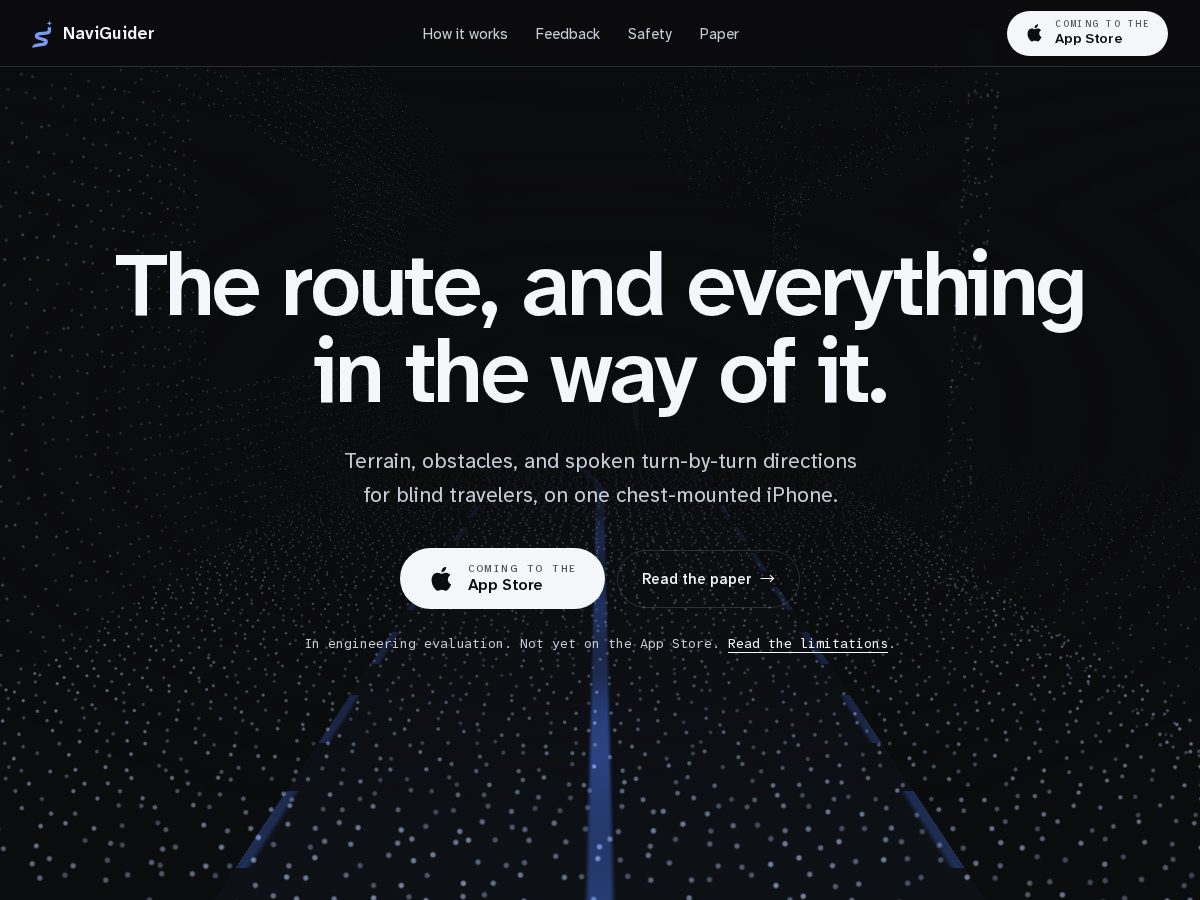 Landing-page snapshot of naviguider.com