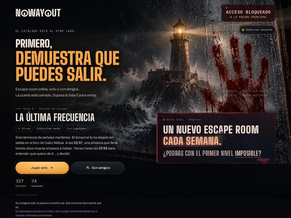 Landing-page snapshot of nowayoutai.com