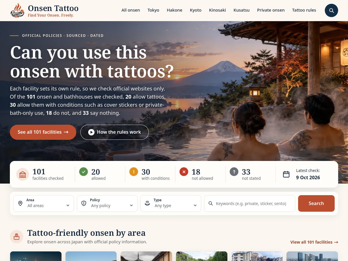 Landing-page snapshot of onsentattoo.com