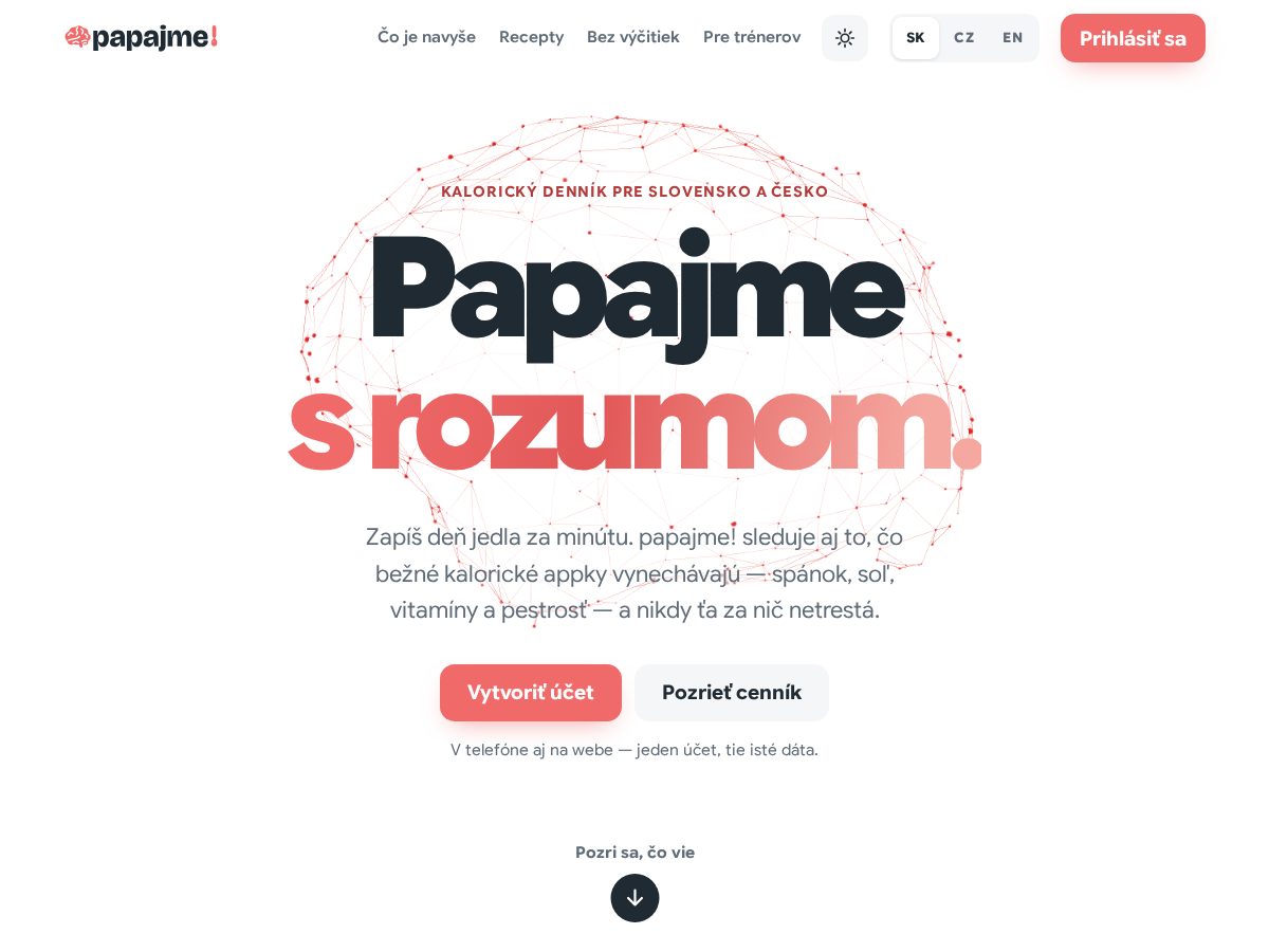 Landing-page snapshot of papajme.com