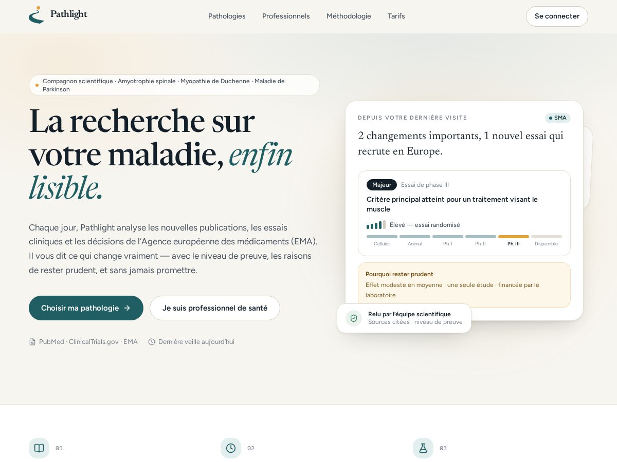 Landing-page snapshot of pathlight.care