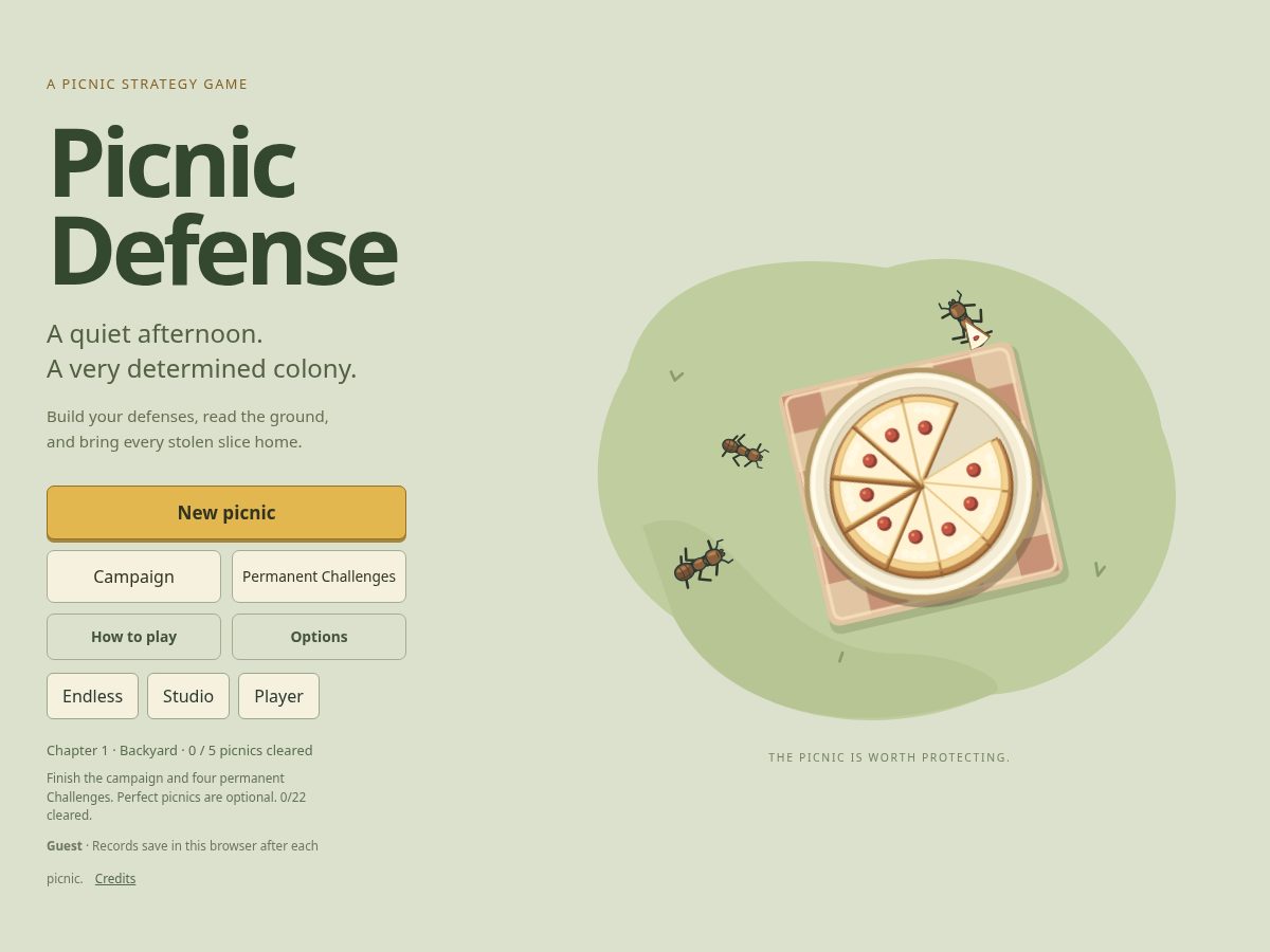 Landing-page snapshot of picnicdefense.com