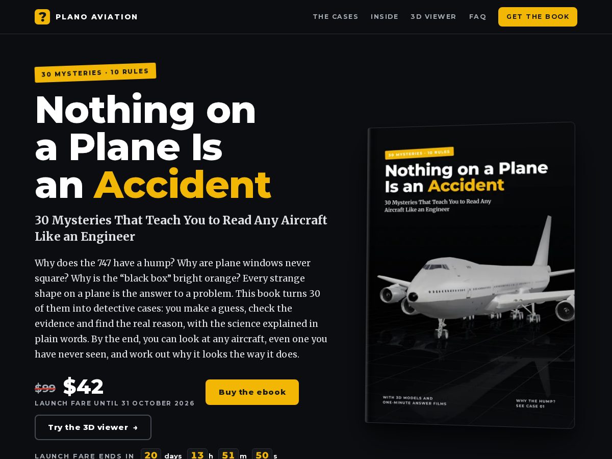 Landing-page snapshot of planoaviation.com