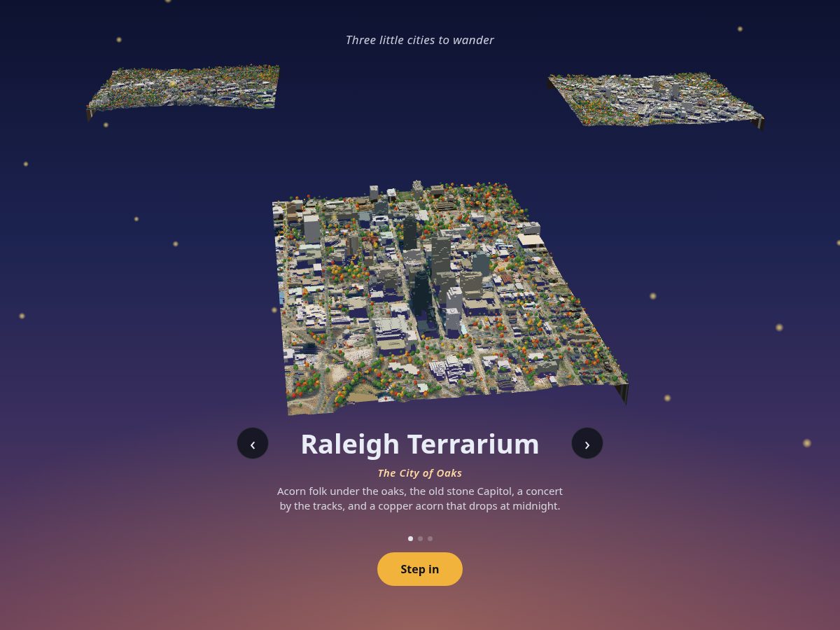 Landing-page snapshot of raleighterrarium.com