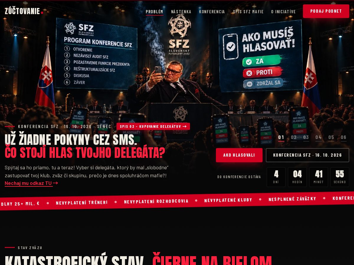 Landing-page snapshot of sfzmafia.com
