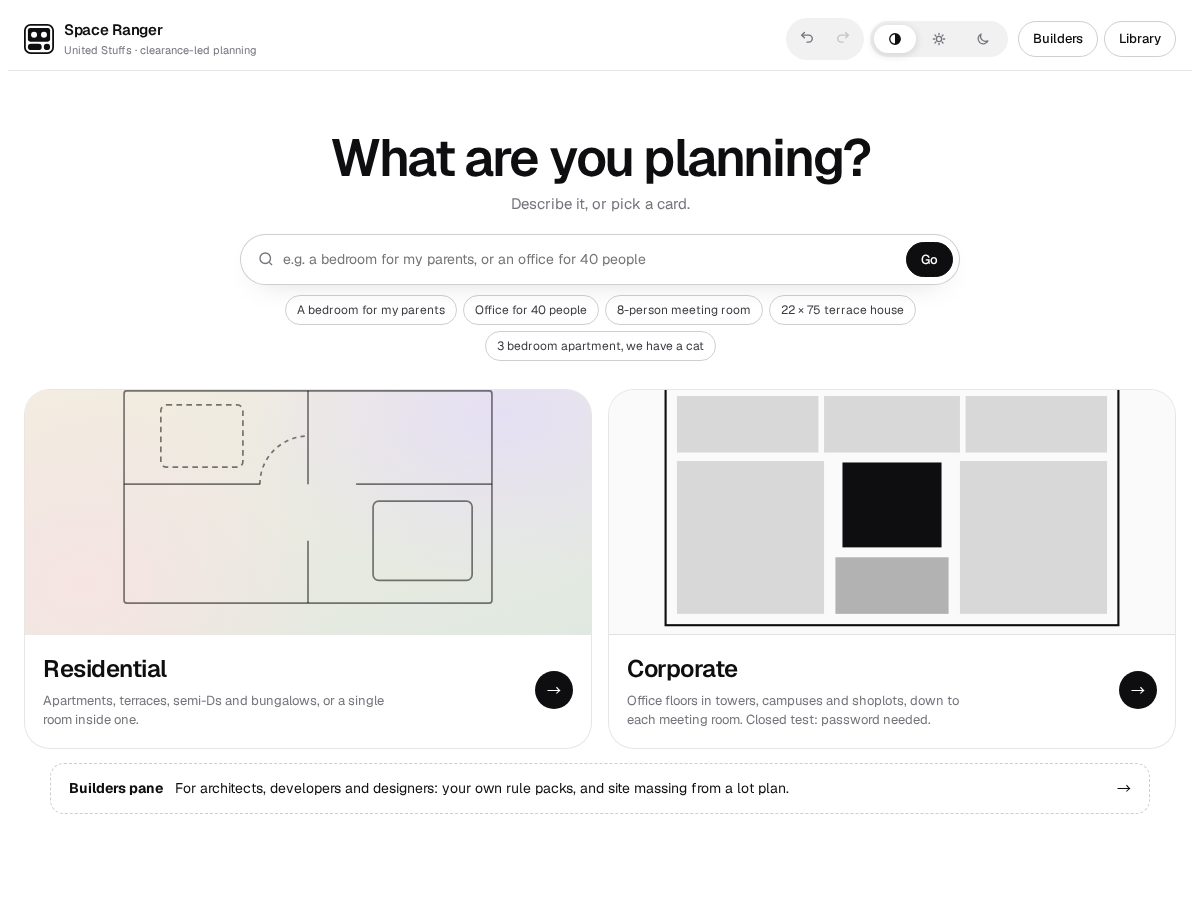 Landing-page snapshot of space-ranger.net