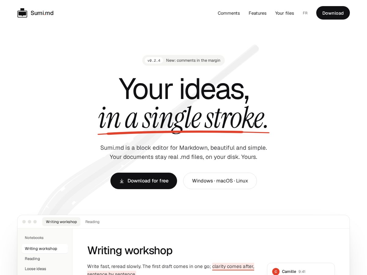 Landing-page snapshot of sumimd.com
