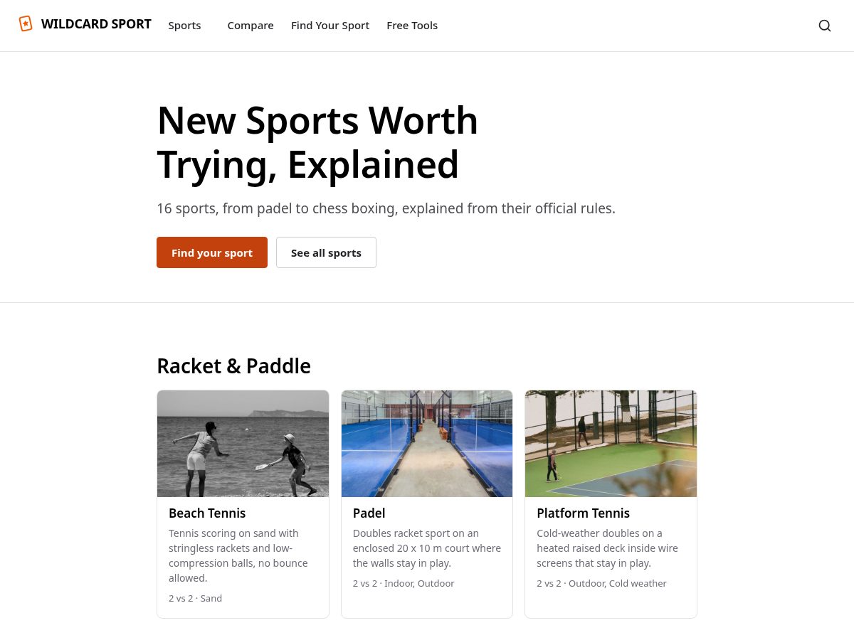 Landing-page snapshot of wildcardsport.com
