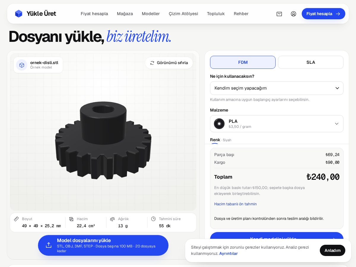 Landing-page snapshot of yukleuret.com
