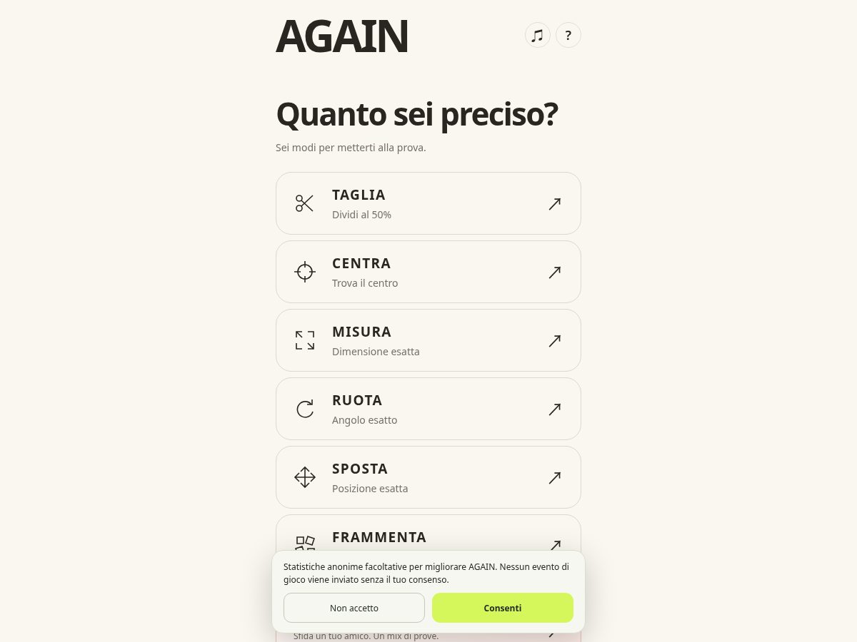 Landing-page snapshot of againplay.app