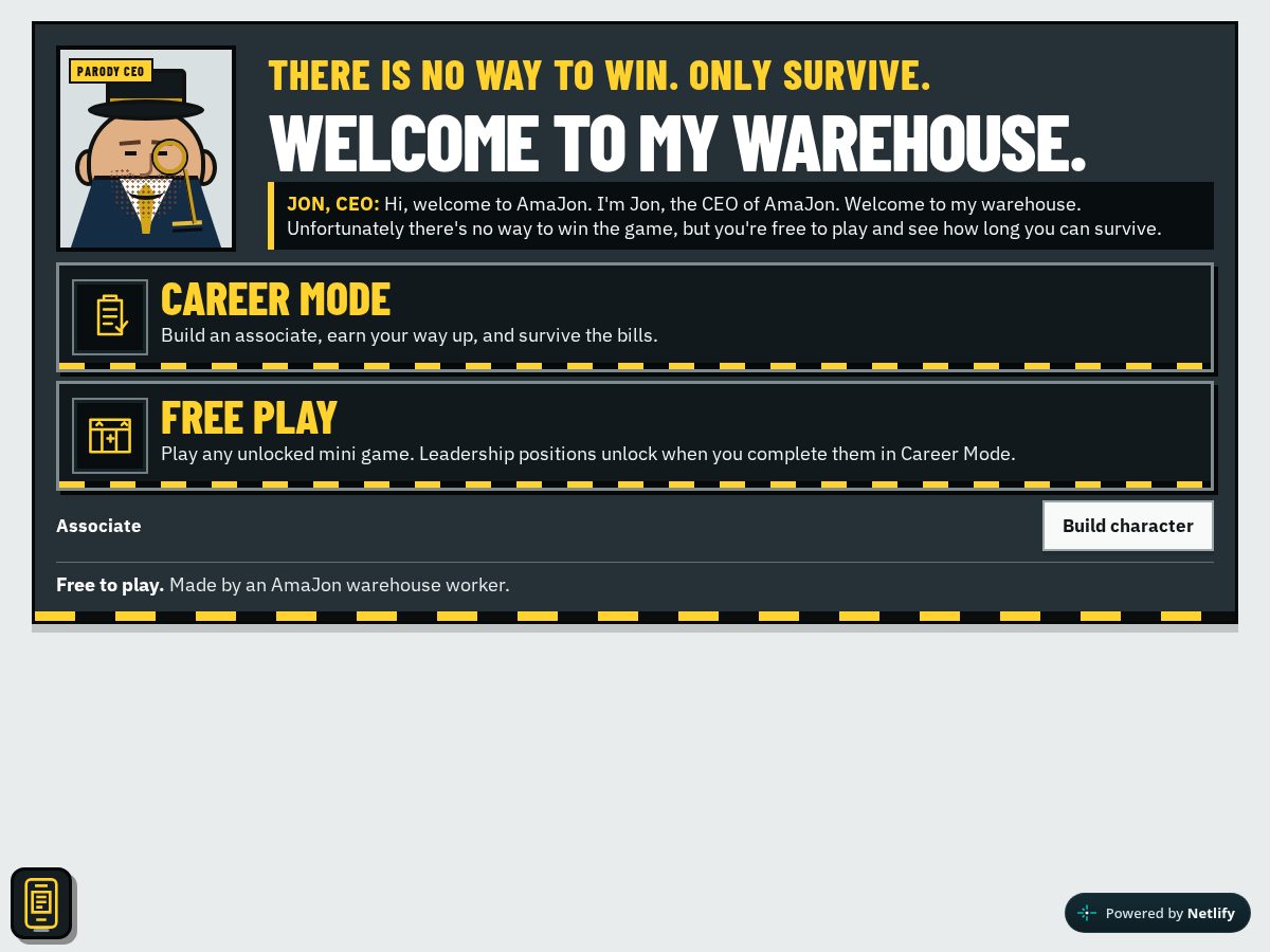 Landing-page snapshot of amajon.xyz