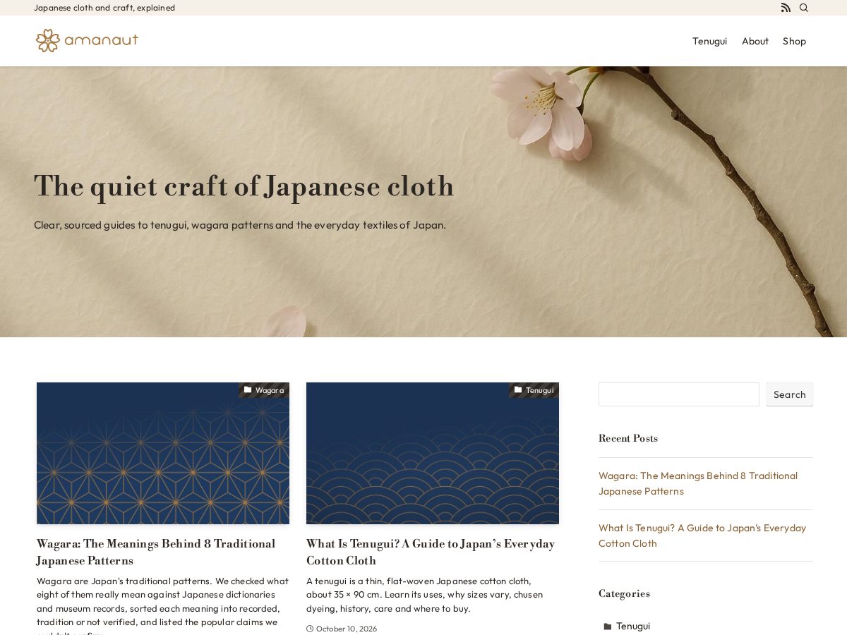 Landing-page snapshot of amanaut.net